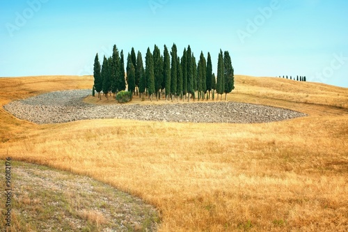 Beautiful views of summer landscape in Tuscany