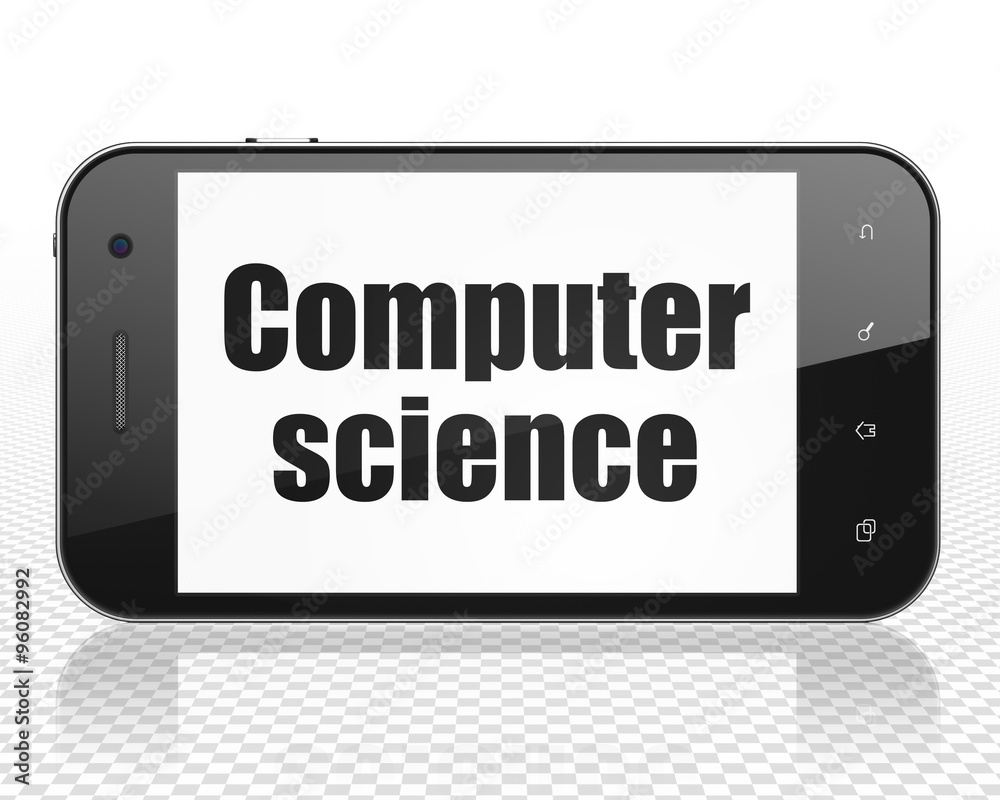 Science concept: Smartphone with Computer Science on display Science concept: Smartphone with Computer Science on display