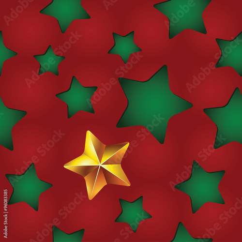 Vector seamless Christmas pattern with clipped stars. Holiday theme. For wrapping paper, wallpapers, web site background, textile