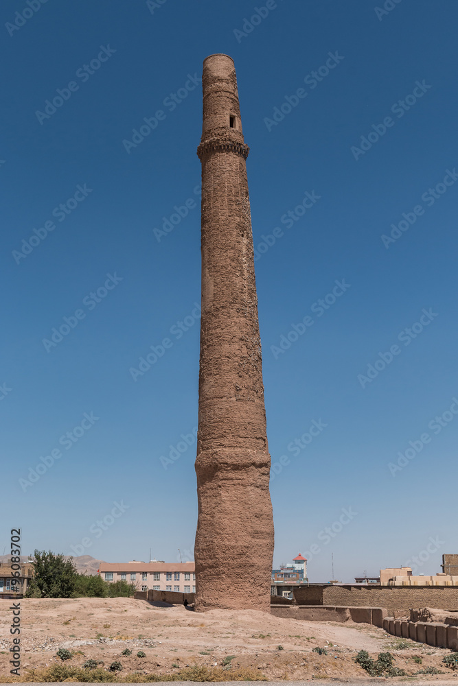 minarett ruine musalla komplex herat - afghanistan