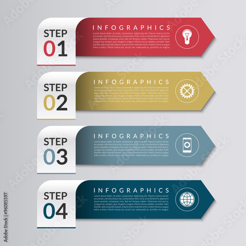 Vector business infographics design template