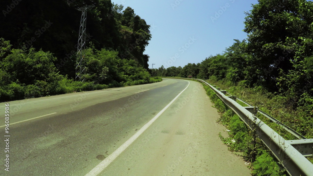Highway to turn of fence Highway to turn of fence