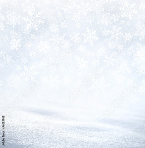 Winter snowflakes background © mozZz