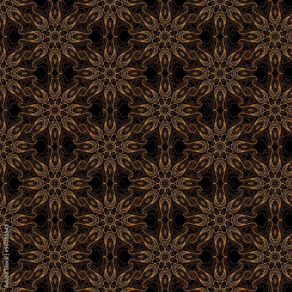 Snowflakes on a black background Snowflakes on a black background