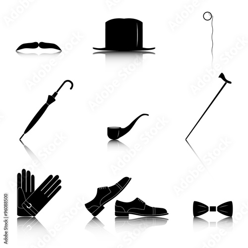 Gentleman icon set