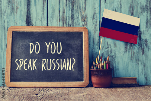 Obraz pytanie czy mówisz po rosyjsku?