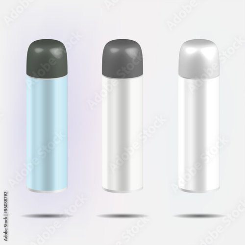 Cosmetic bottles for foam or hair spray