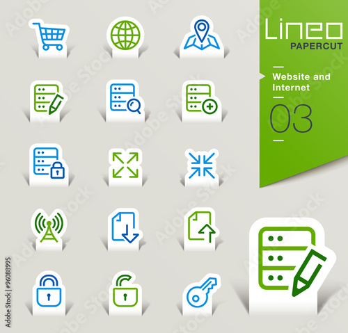 Lineo Papercut - Website and Internet outline icons