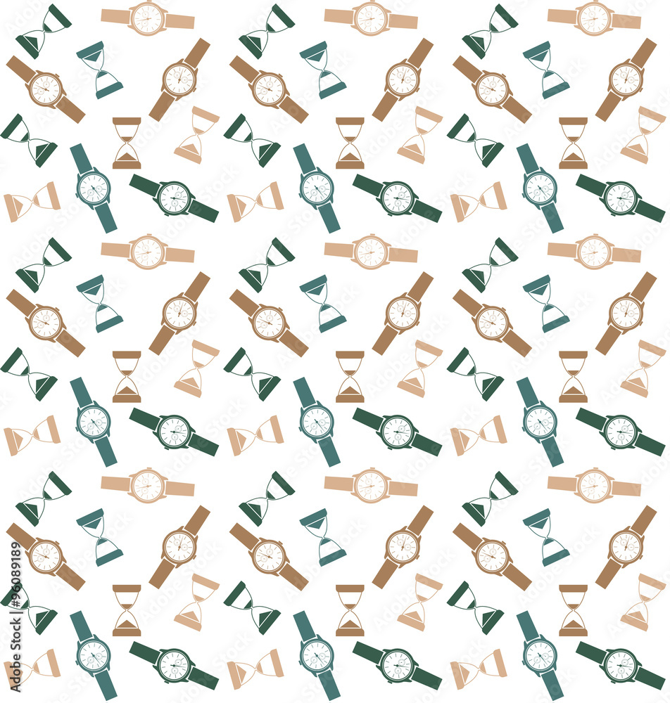 Seamless pattern with different clocks