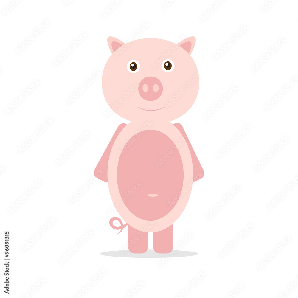 Vector pig. Vector pig.