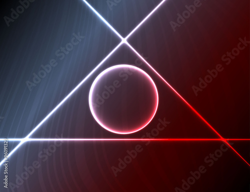 Abstract laser beams symbol background © inferio