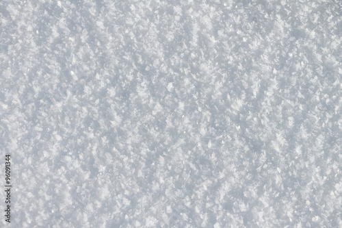 Natural snow background in the winter outdoors