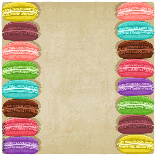 macaroon old background