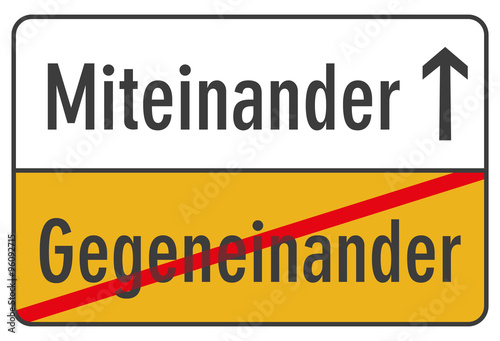Wegweiser Miteinander