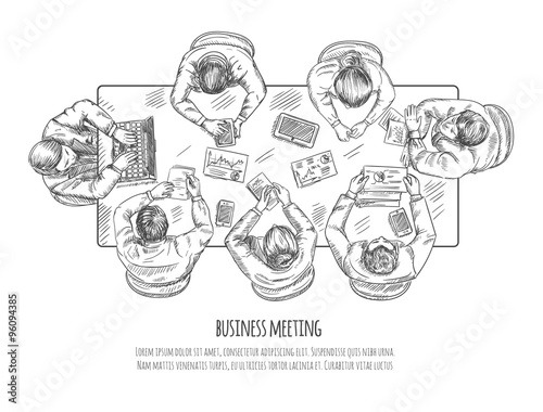 Business Meeting Sketch