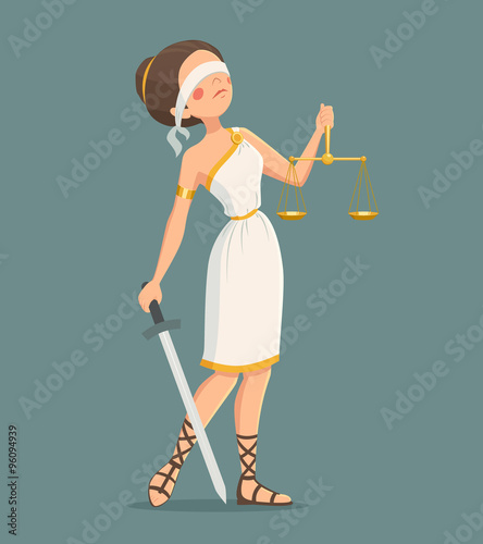 Justice Lady Illustration