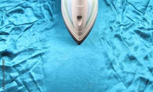 Fotografia, Obraz iron on crinkle silk fabric