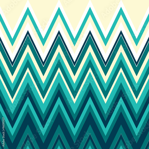 Vector illustration of the gradient zigzag pattern