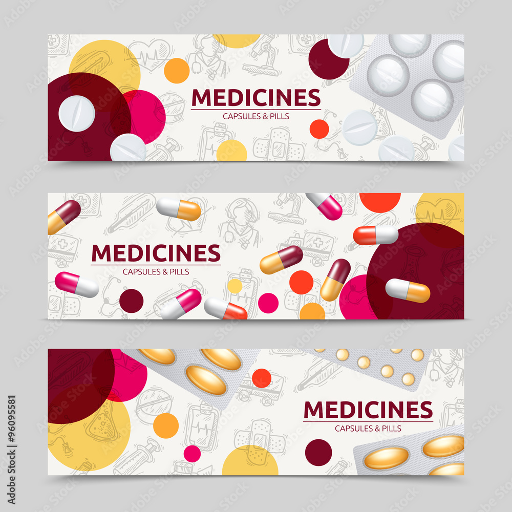 Pills Banner Set