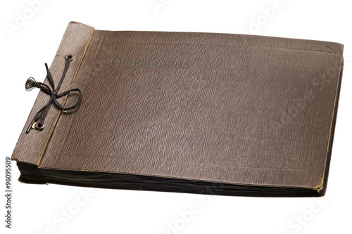 antique photo album isolated