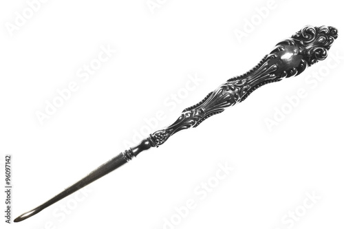 antique nut pick isolated