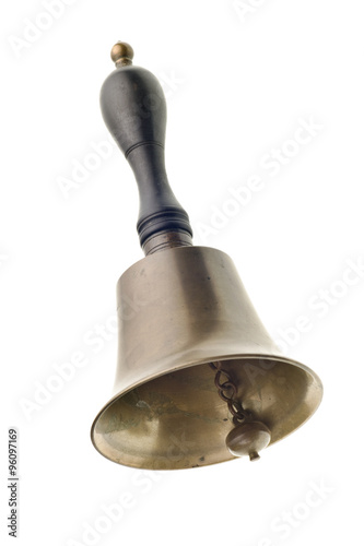 antique brass bell isolated