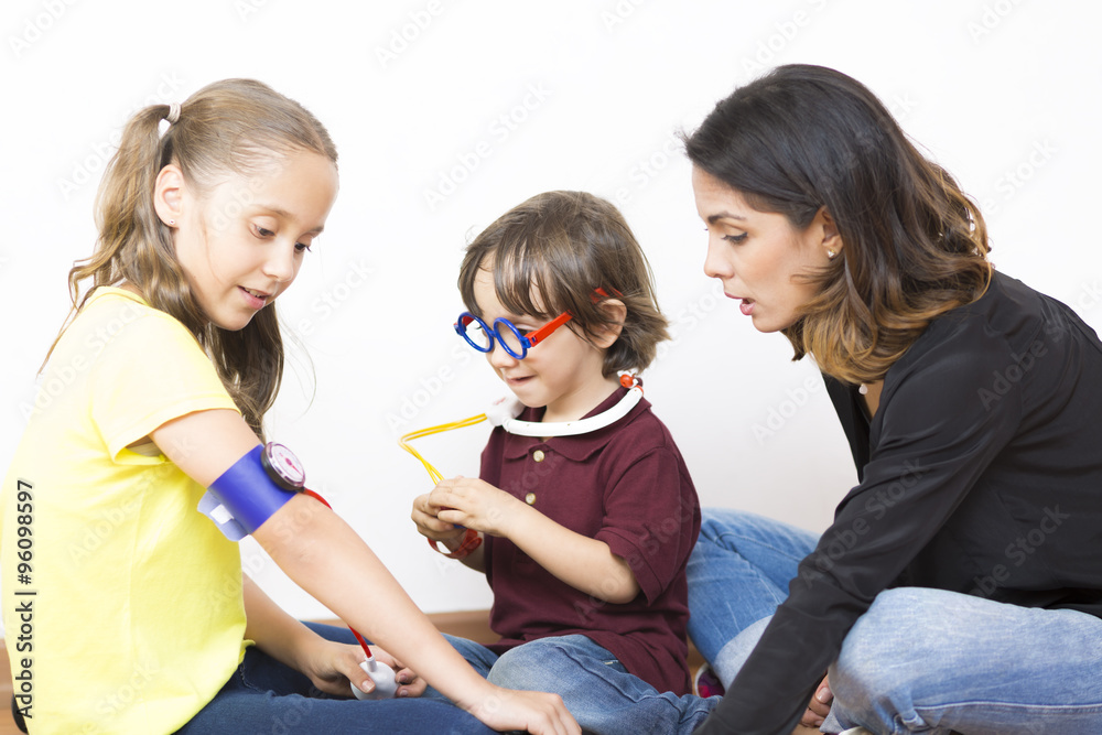 Happy Family Playing