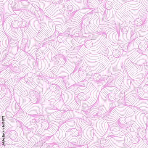 Doodle violet seamless background