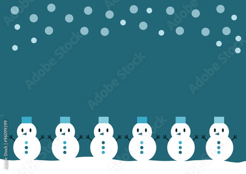 雪だるま イラスト 背景素材 フレーム Stock ベクター Adobe Stock