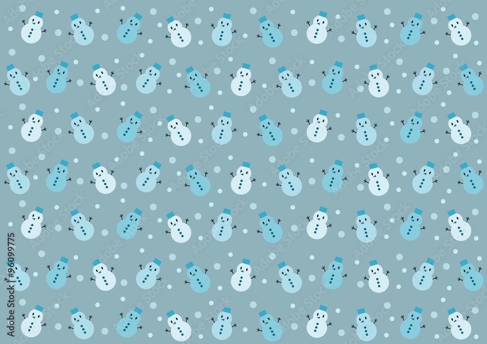 雪だるま イラスト 背景素材 Stock ベクター Adobe Stock