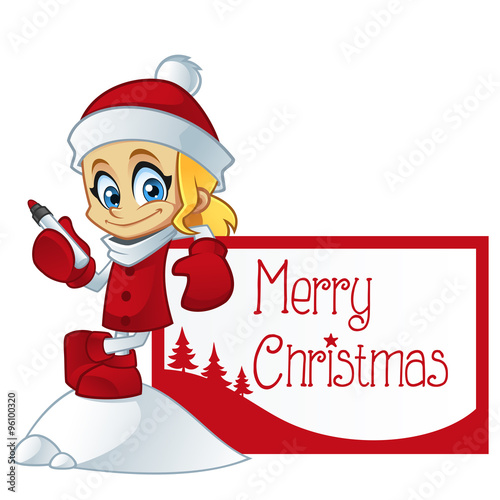 Tarjeta de Navidad con el texto en ingles