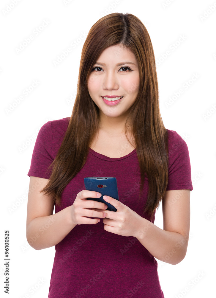 Young Woman use of the cellphone Young Woman use of the cellphone
