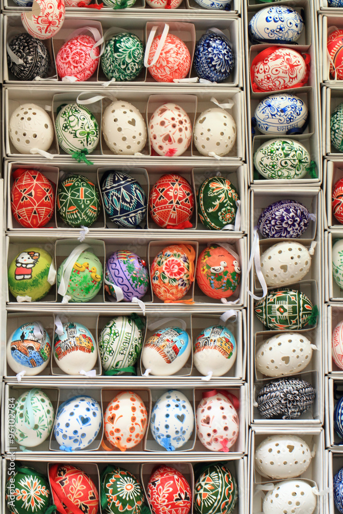 Fototapeta premium easter eggs background