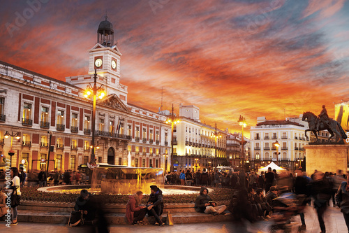 Fototapeta Madrid, Puerta del Sol