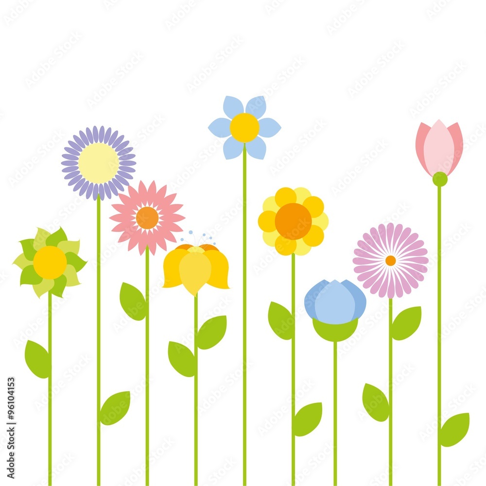 Flower vector background Flower vector background