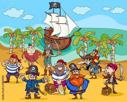 pirates on treasure island cartoon