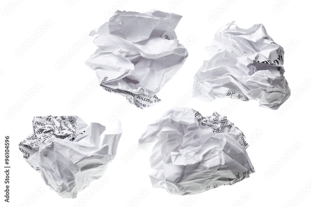 Fototapeta premium crumpled paper ball