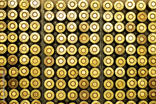 Leinwand Poster ammo to machine guns and pistols in the cage
