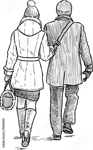 couple on a stroll