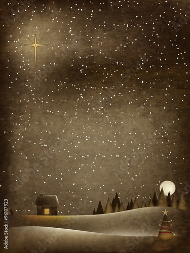 Christmas Light Abstract Red Grunge