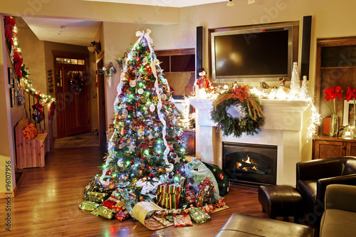 Christmas Light Abstract Red Grunge