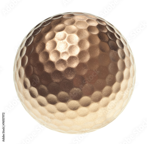 gold golf ball