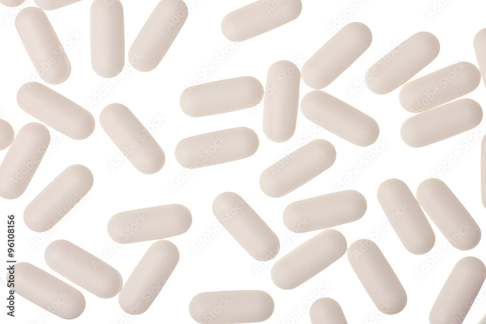 unmarked pills isolated unmarked pills isolated