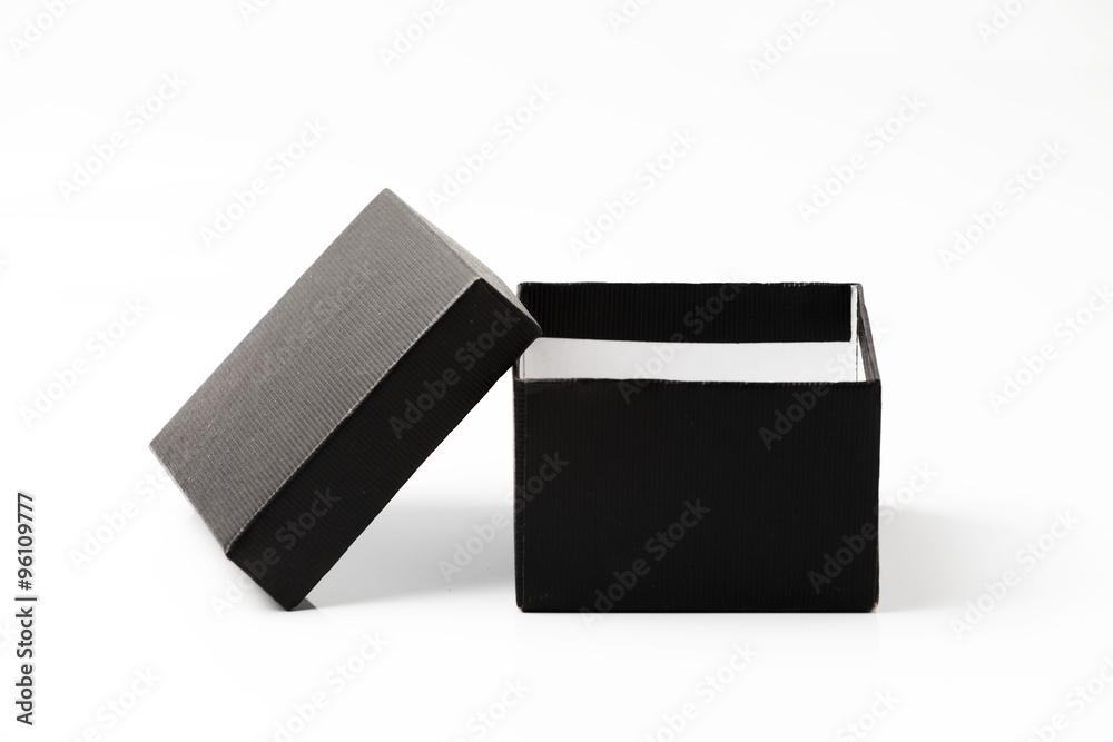 Black cardboard box Black cardboard box