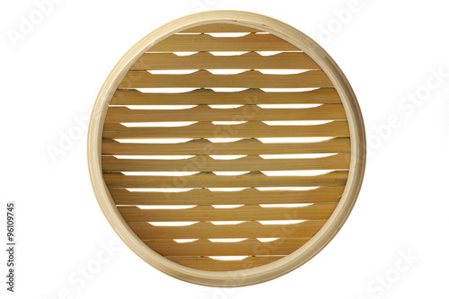 Bamboo steamer top view