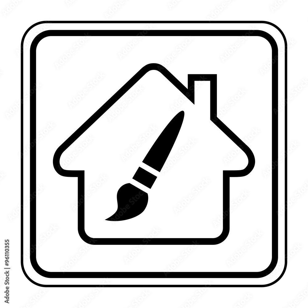 Logo maison et travaux.