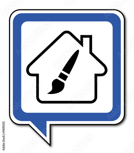Logo maison et travaux.