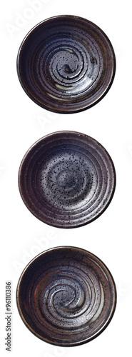 Japanese bowls isolated