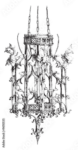 National Museum of Munich, Iron chandelier of the fifteenth cent