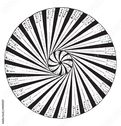 The bands are successively middle, vintage engraving.